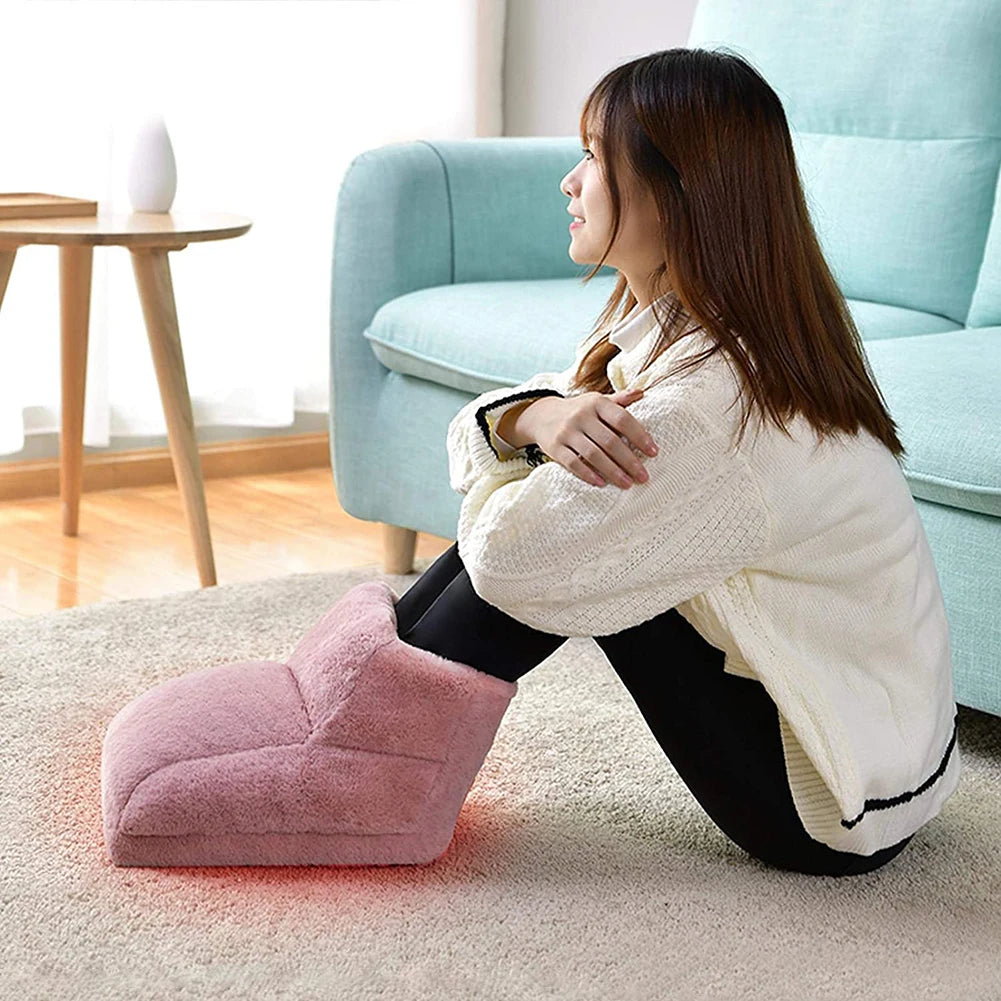 The Warmth and Fluff™ electric cozy foot warmer